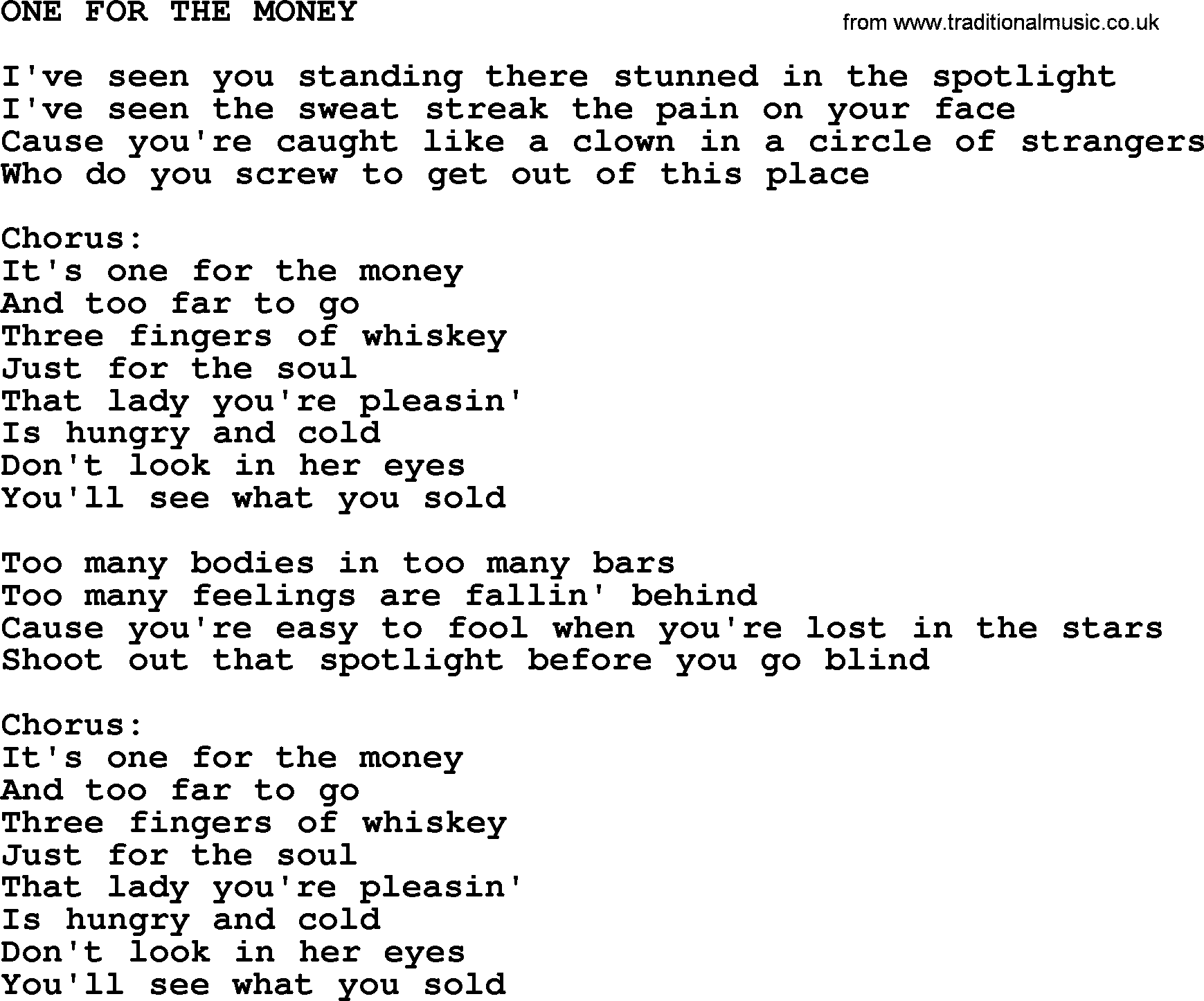 About The Money Lyrics