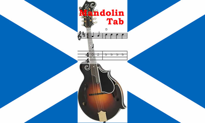 Scottish mandolin tab, sheet music and midis