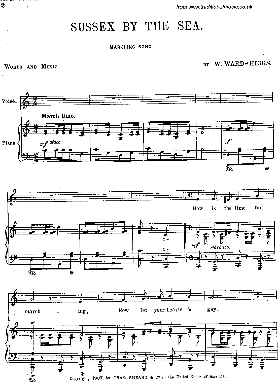 Sussex By The Sea, Complete Score, page 2 of 11