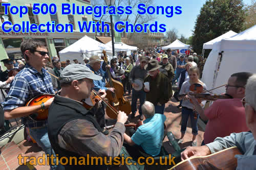top 500 bluegrass lyrics  with chords collection