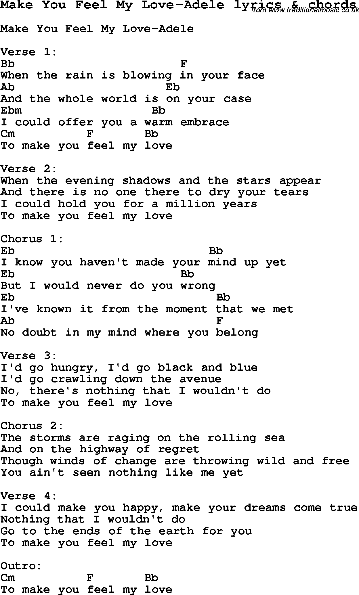 adele lovesong lyrics