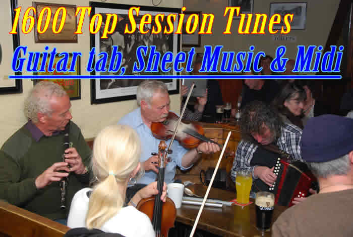 Common Session tunes from Bluegrass, Old-time, English, Canadian
